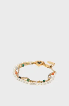 Женский золотистый браслет Золотой ONESIZE Bimba Y Lola 261BAA317.10052