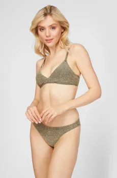 Женские золотистые трусики от купальника POPPY Золотой XL Etam 6525044