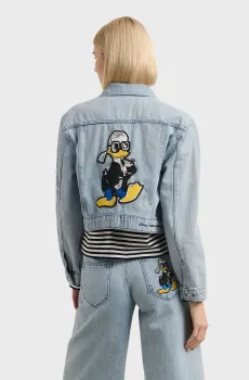 Женская голубая джинсовая куртка KL X DISNEY Голубой L Karl Lagerfeld A3W14054