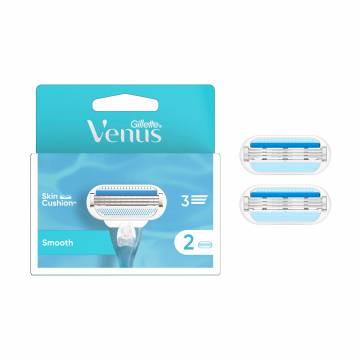 Сменные картриджи для бритья Gillette Venus Smooth женские, 2 шт Сменные картриджи для бритья Gillette Venus Smooth женские, 2 шт