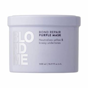 Фиолетовая маска Schwarzkopf Professional BlondMe Bond Repair Purple Mask для светлых волос, 500 мл Фиолетовая маска Schwarzkopf Professional BlondMe Bond Repair Purple Mask для светлых волос, 500 мл