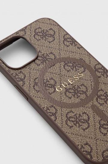 Чехол на телефон Guess iPhone 15 / 14 / 13 6,1" цвет коричневый Чехол на телефон Guess iPhone 15 / 14 / 13 6,1" цвет коричневый