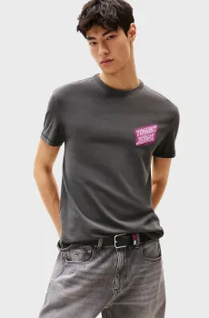 Мужская черная футболка REG NOVELTY FAIR Черный L Tommy Jeans DM0DM21829