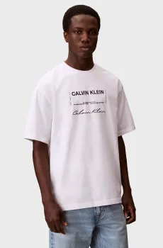 Мужская белая футболка APRIL GRAPHIC Белый L Calvin Klein Jeans LV04RE827G