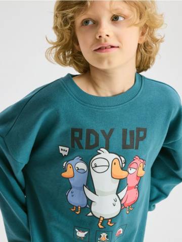 Reserved - BOYS` JOGGING TOP - синьо-зелений - 390CJ-67X Reserved - BOYS` JOGGING TOP - синьо-зелений - 390CJ-67X