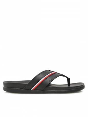 Tommy Hilfiger Вєтнамки Leather Toe Post Sandal FM0FM04460 Чорний Tommy Hilfiger Вєтнамки Leather Toe Post Sandal FM0FM04460 Чорний