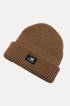 Коричневая шапка Waffle Knit Cuffed Коричневый ONESIZE New Balance LAH13033WWK