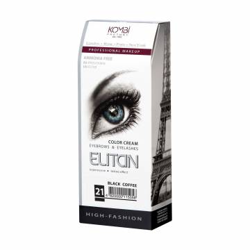 Крем-краска для бровей и ресниц Elitan Color Cream Eyebrows & Eyelashes 21 Черный кофе, 100 мл Крем-краска для бровей и ресниц Elitan Color Cream Eyebrows & Eyelashes 21 Черный кофе, 100 мл