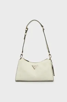 Женская белая сумка CRESIDIA TOP ZIP SHOULDER BAG Белый ONESIZE Guess HWPG9349180