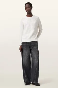 Женский белый шерстяной джемпер KIT Белый S AllSaints W014KD