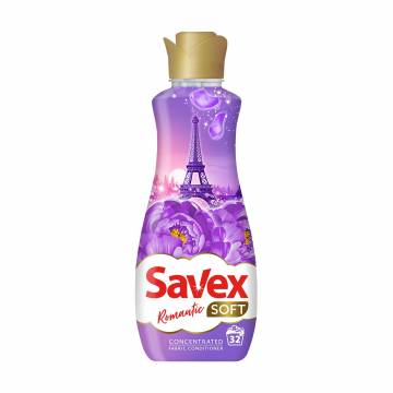Кондиционер для тканей Savex Soft Romantic, 32 стирки, 800 мл Кондиционер для тканей Savex Soft Romantic, 32 стирки, 800 мл