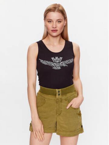 Aeronautica Militare Топ 231TS2114DJ585 Чорний Regular Fit Aeronautica Militare Топ 231TS2114DJ585 Чорний Regular Fit