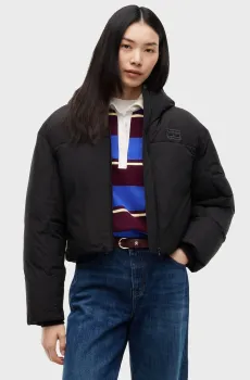 Женская черная куртка HOODED Черный M Tommy Jeans DW0DW23414