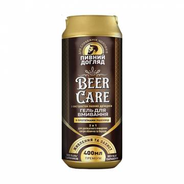 Мужской гель для умывания 2 в 1 Beer Care Питание и защита, с протеинами пшеницы, 400 мл Мужской гель для умывания 2 в 1 Beer Care Питание и защита, с протеинами пшеницы, 400 мл