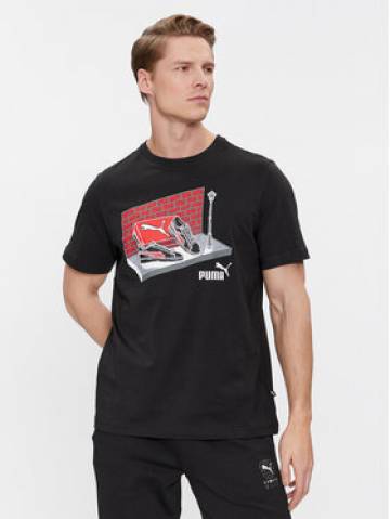 Puma Футболка Graphics Sneaker Box 680175 Чорний Regular Fit Puma Футболка Graphics Sneaker Box 680175 Чорний Regular Fit