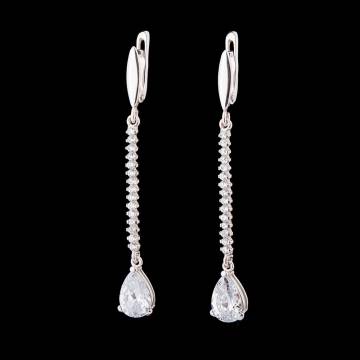 Серебряные серьги (фианиты) 121040 Серебряные серьги (фианиты) 121040