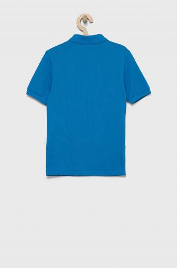 Детское хлопковое поло Lacoste однотонный Детское хлопковое поло Lacoste однотонный