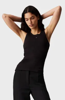 Женская черная майка EMB GRAPHIC Черный L Calvin Klein K20K208065