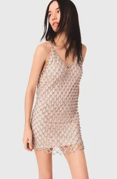 Женское бежевое платье Бежевый 1 MAJE MFPRO04894_Ecru