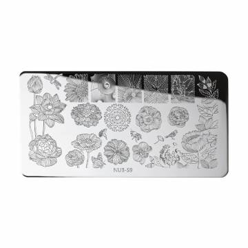 Пластина для стемпинга NUB Stamping Plate S-9 Пластина для стемпинга NUB Stamping Plate S-9