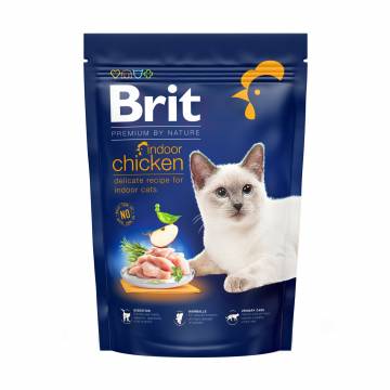 Сухой корм для кошек всех пород, обитающих в помещении Brit Premium By Nature Indoor с курицей, 800 г Сухой корм для кошек всех пород, обитающих в помещении Brit Premium By Nature Indoor с курицей, 800 г