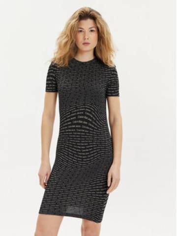 Calvin Klein Jeans Повсякденна сукня J20J223205 Чорний Slim Fit Calvin Klein Jeans Повсякденна сукня J20J223205 Чорний Slim Fit