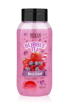 Крем-гель для душа Moxam Berry Crush Bubble Tea женский, 400 мл