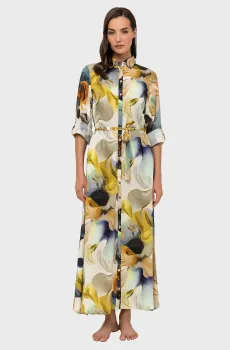 Женское платье с узором Разноцветный S MARC&ANDRE LD25-05-2511