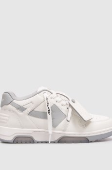 Белые кожаные кроссовки Out Of Office с логотипом