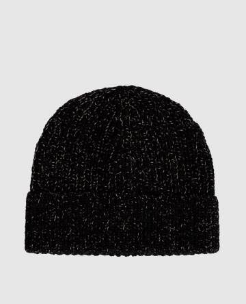 Черная шапка из шерсти, шелка и кашемира