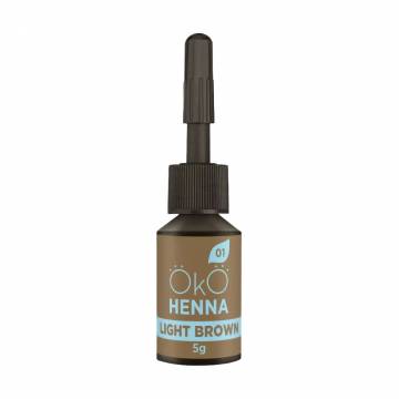 Хна для бровей OkO Lash & Brow Henna Power Powder 01 Light Brown, 5 г Хна для бровей OkO Lash & Brow Henna Power Powder 01 Light Brown, 5 г