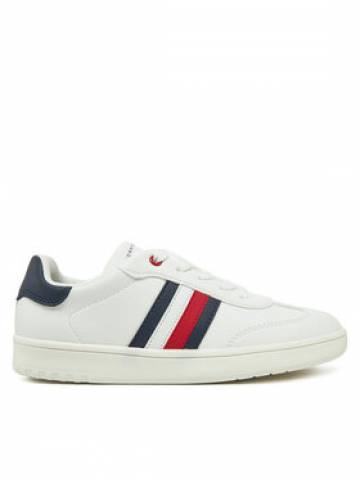 Tommy Hilfiger Снікерcи Stripe Low Cut Lace-Up Sneaker T3X9-33850-1355 S Білий Tommy Hilfiger Снікерcи Stripe Low Cut Lace-Up Sneaker T3X9-33850-1355 S Білий