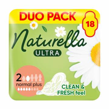 Гигиенические прокладки NATURELLA Ultra Normal Plus с крылышками, 18 шт
