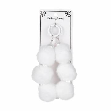 Брелок мягкий Шарики, белые, 1 шт (24EB019-1)