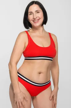 Женские красные трусики от купальника 222K Красный XXL brabrabra SO205222