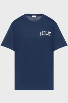 Женская темно-синяя футболка Синий XS Replay W3623F.000.M20994