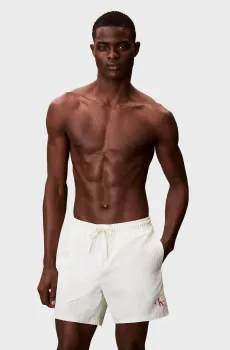 Мужские желтые плавательные шорты в полоску MEDIUM Желтый M Calvin Klein LV00N61045