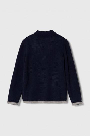 Детский кардиган United Colors of Benetton цвет синий лёгкий Детский кардиган United Colors of Benetton цвет синий лёгкий