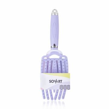 Массажная щетка для волос Sovart Продувная, сиреневая, 1 шт Массажная щетка для волос Sovart Продувная, сиреневая, 1 шт