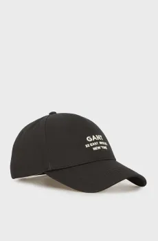 Мужская черная кепка GRAPHIC CAP Черный ONESIZE Gant 9900266