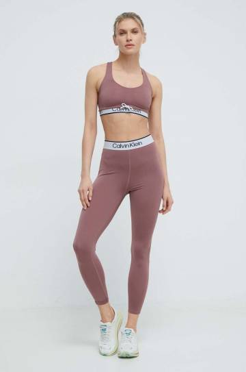 Спортивный бюстгальтер Calvin Klein Performance цвет розовый Спортивный бюстгальтер Calvin Klein Performance цвет розовый