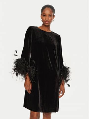 Luisa Spagnoli Коктейльна сукня Ghiro 541512 Чорний Regular Fit Luisa Spagnoli Коктейльна сукня Ghiro 541512 Чорний Regular Fit