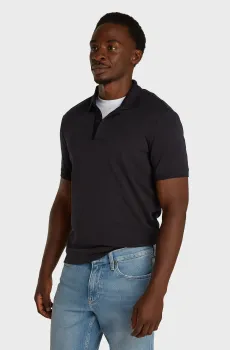 Мужское черное поло Черный M Calvin Klein K10K114135