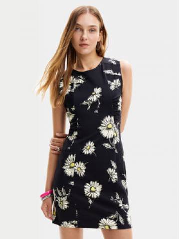 Desigual Літня сукня Lorena 24SWVK18 Чорний Regular Fit Desigual Літня сукня Lorena 24SWVK18 Чорний Regular Fit