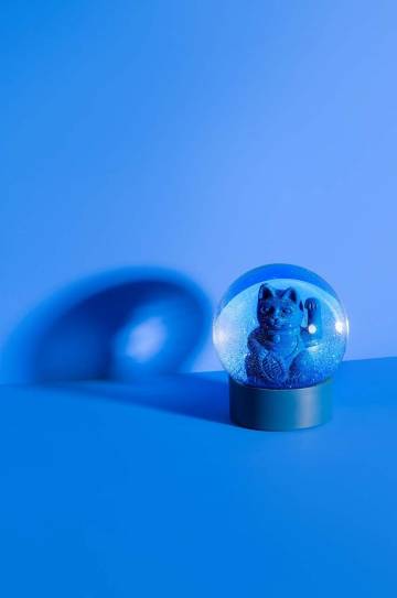 Декорация Donkey Maneki Neko Lucky Globe Blue Декорация Donkey Maneki Neko Lucky Globe Blue