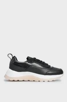 Женские черные кроссовки 2 PIECE RUNNER S LACE UP-NANO MN Черный 37 Calvin Klein HW0HW01644