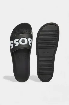 Мужские черные шлепанцы Черный 44 BOSS 11380