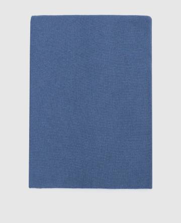 Синий шарф из кашемира