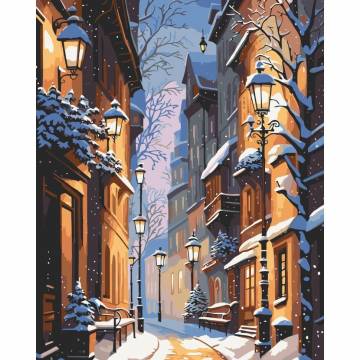Картина за номерами Art Craft Зимове місто 40 х 50 см (1050-AC) Картина за номерами Art Craft Зимове місто 40 х 50 см (1050-AC)