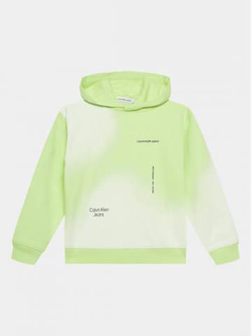 Calvin Klein Jeans Світшот Spray IU0IU00549 Зелений Regular Fit Calvin Klein Jeans Світшот Spray IU0IU00549 Зелений Regular Fit